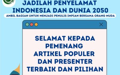 Press Release: Pengumuman Pemenang Lomba “JADILAH PENYELAMAT INDONESIA DAN DUNIA 2050: Ambil Bagian dalam Menjadi Penulis Impian Bersama Orang Muda!”